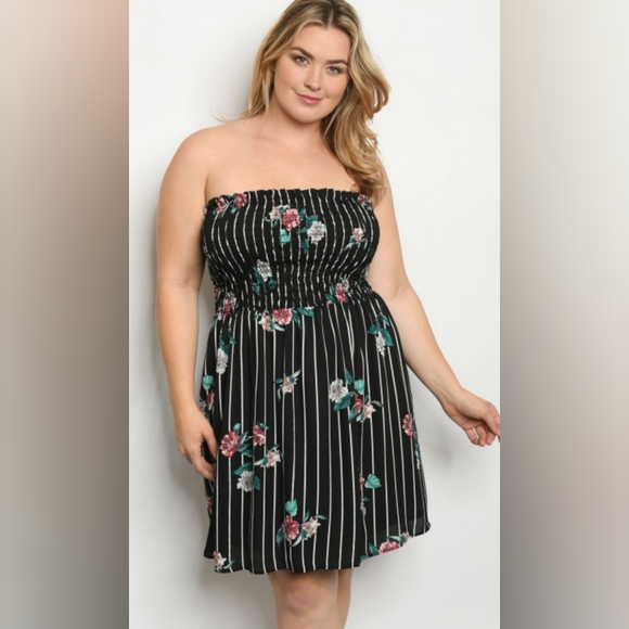 ๐๏ธ SUPER CUTE PLUS SIZE SLEEVELESS SUMMER DRESS - Picture 1 of 7